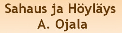 Sahaus ja höyläys A. Ojala logo